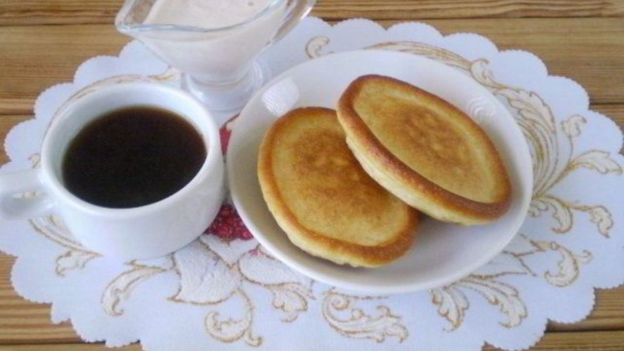 Рецепт оладьи на кефире с яйцами