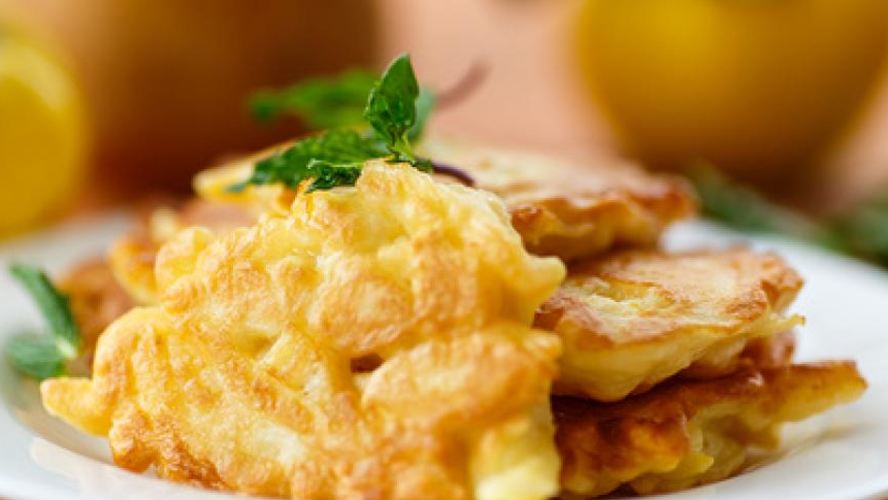 Рецепт оладьи с айвой