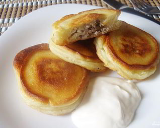 Оладьи с фаршем