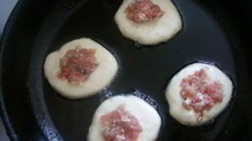 оладьи с фаршем