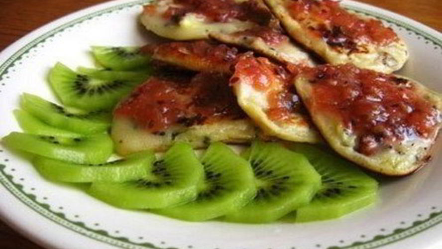 Рецепт оладьи с фруктовыми мордочками для детей