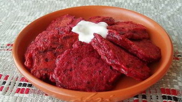 Рецепт Оладьи свекольные