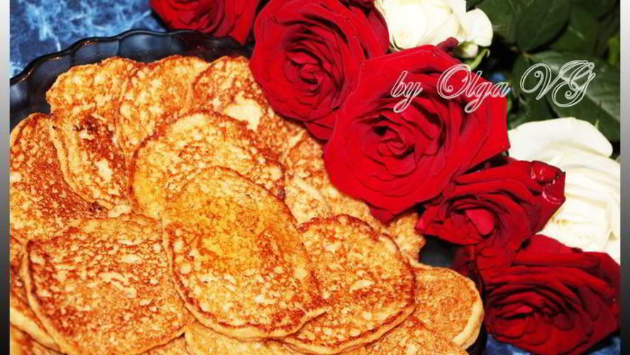 Рецепт овсяные оладушки с яблочками