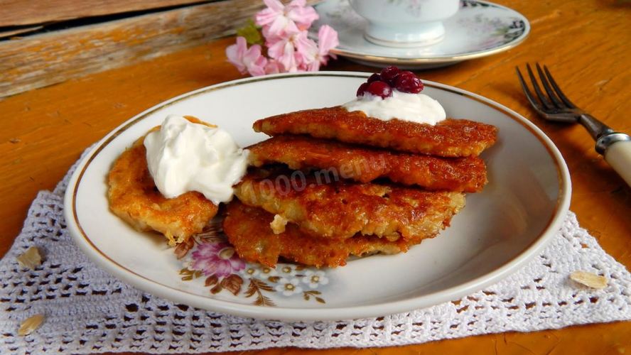 Рецепт овсяные оладьи из каши