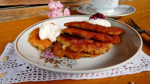 овсяные оладьи из каши