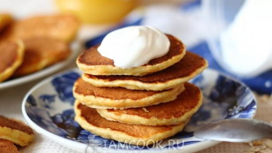 Рецепт овсяные оладьи на кефире