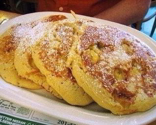 Овсяные оладьи с бананами