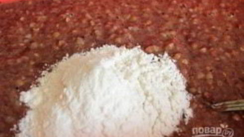 печеночные оладьи с гречкой