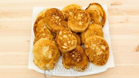 пышные оладьи на теплом кефире