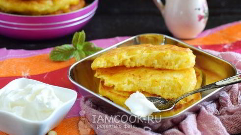 пышные оладьи с тыквой на кефире