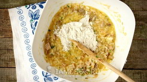 рисовые оладьи с куриным мясом