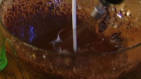 шоколадные оладушки со взбитыми сливками