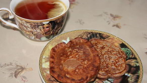 Рецепт Шоколадные оладьи на кефире