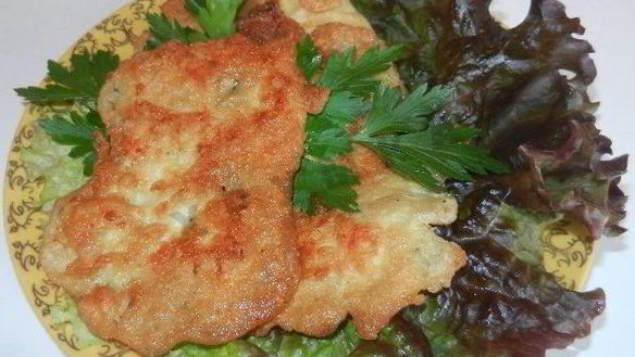 Рецепт Свиные оладьи Дедушкина сказка