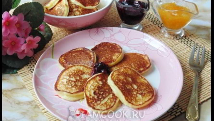 Рецепт творожные оладьи на молоке