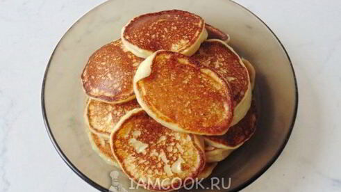 творожные оладьи на молоке