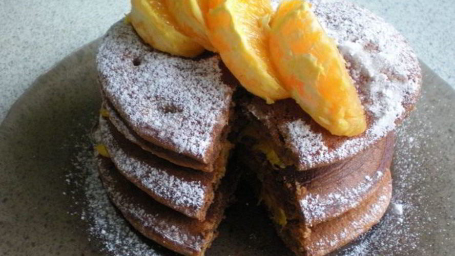 Рецепт вдвойне шоколадные оладьи