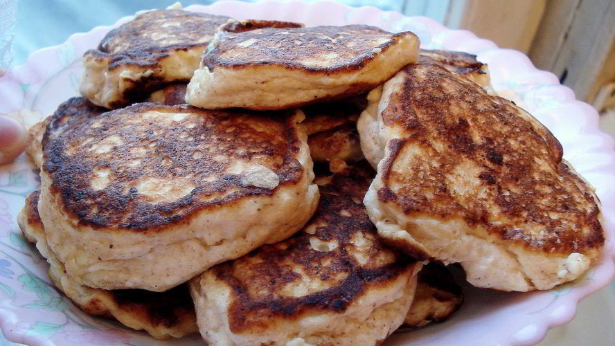 Рецепт яблочно-творожные оладьи