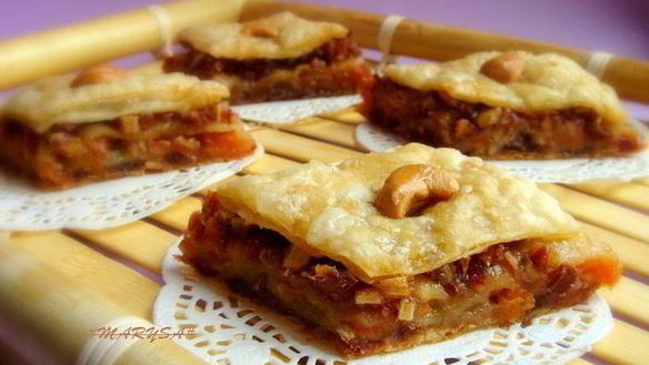 Рецепт Пахлава с финиками и курагой