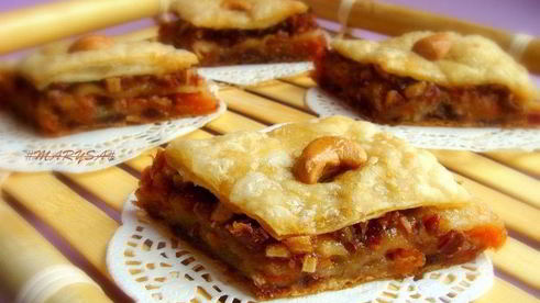 пахлава с финиками и курагой