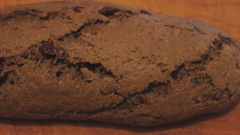 бискотти с кэробом и клюквой