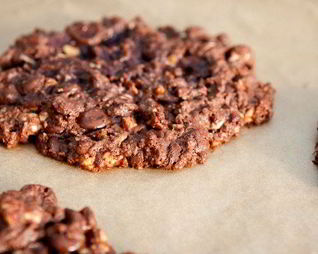 Двойное шоколадное печенье с грецкими орехами