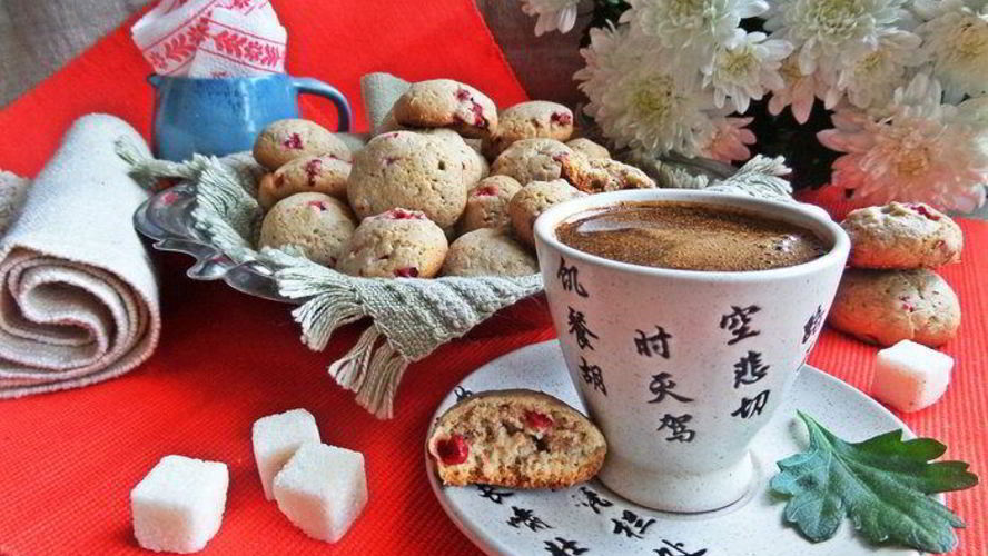 Рецепт гречневое печенье с брусникой