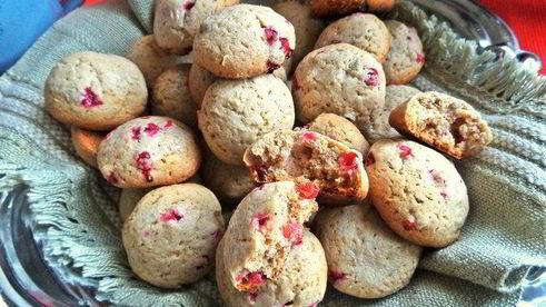 гречневое печенье с брусникой