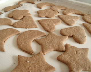 Имбирное печенье с темной мукой