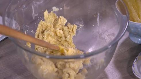 кокосовое печенье с ананасами