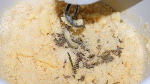 кокосовое печенье с лавандой