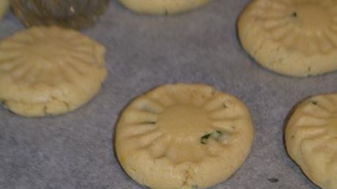 лимонно-мятное печенье с помадкой