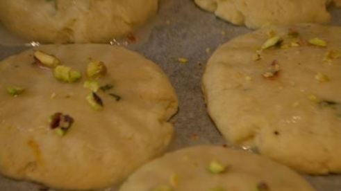 лимонно-мятное печенье с помадкой