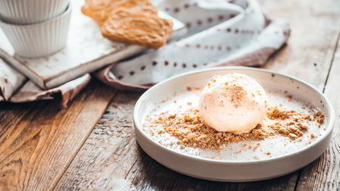 мороженое эрл грей с печеньем