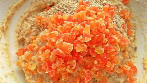 мягкое печенье с цукатами мишки