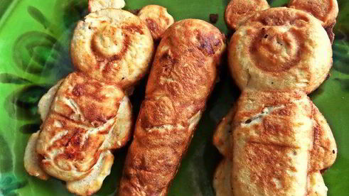 мягкое печенье с цукатами мишки