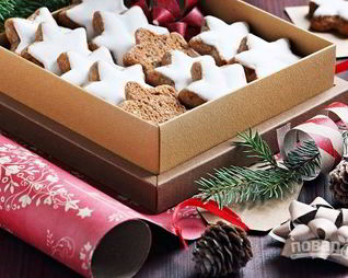 Новогоднее печенье с корицей и миндалем