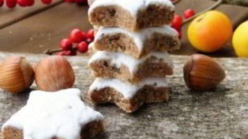 новогоднее печенье с корицей и миндалем