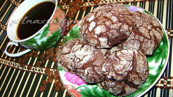 Рецепт Очень шоколадное печенье с трещинками
