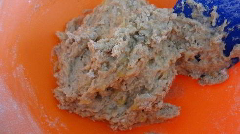 овсяные бискотти с орехами, бананами и финиками