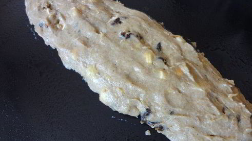 овсяные бискотти с орехами, бананами и финиками