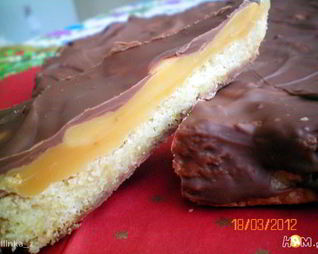 Печенье по мотивам конфеты TWIX