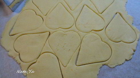 печенье сахарные сердечки