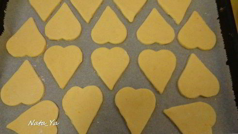 печенье сахарные сердечки