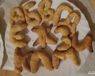 Печенье в виде букв