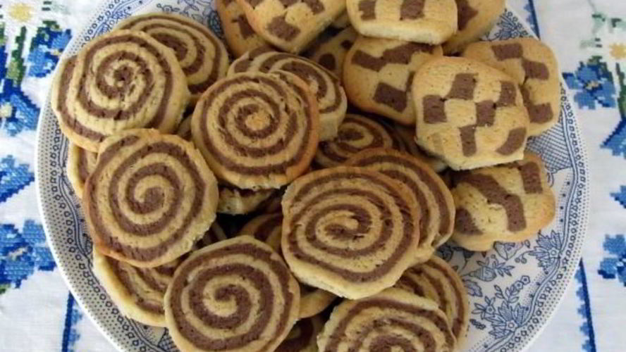 Рецепт песочное печенье шоколадно-ванильное