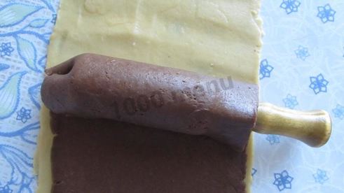 песочное печенье шоколадно-ванильное