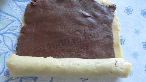 песочное печенье шоколадно-ванильное