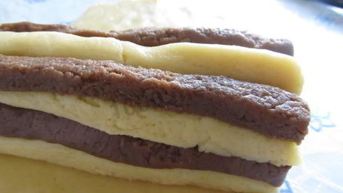 песочное печенье шоколадно-ванильное