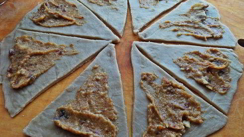 постные рогалики на яблочном соке